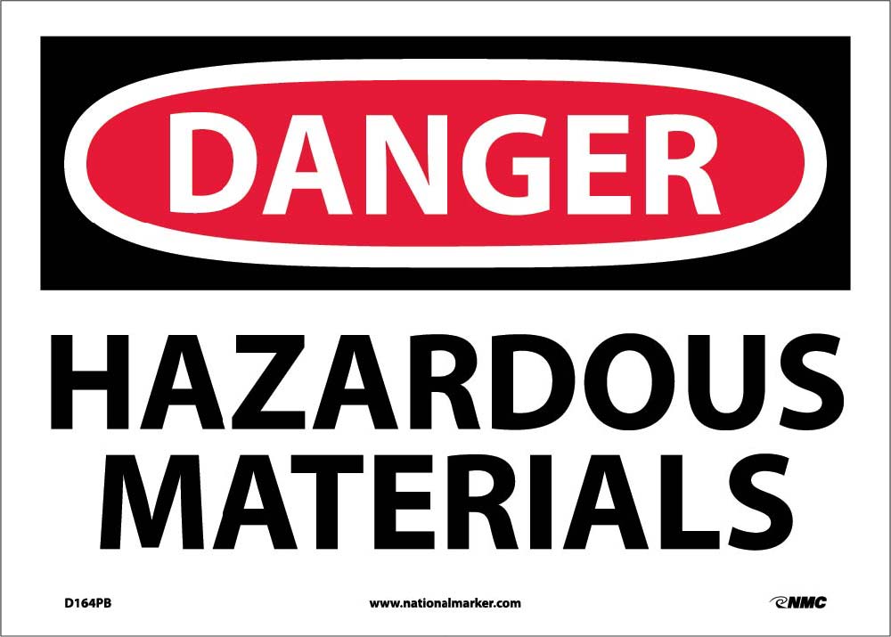 Danger Hazardous Materials Sign-eSafety Supplies, Inc