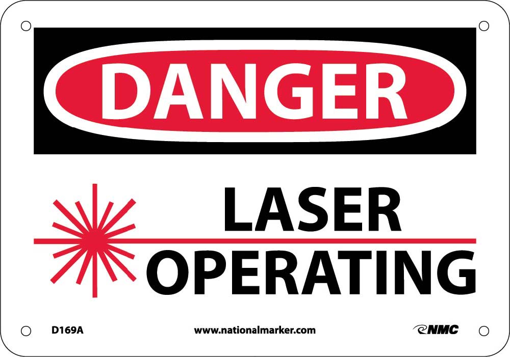 Danger Laser Operating Sign-eSafety Supplies, Inc