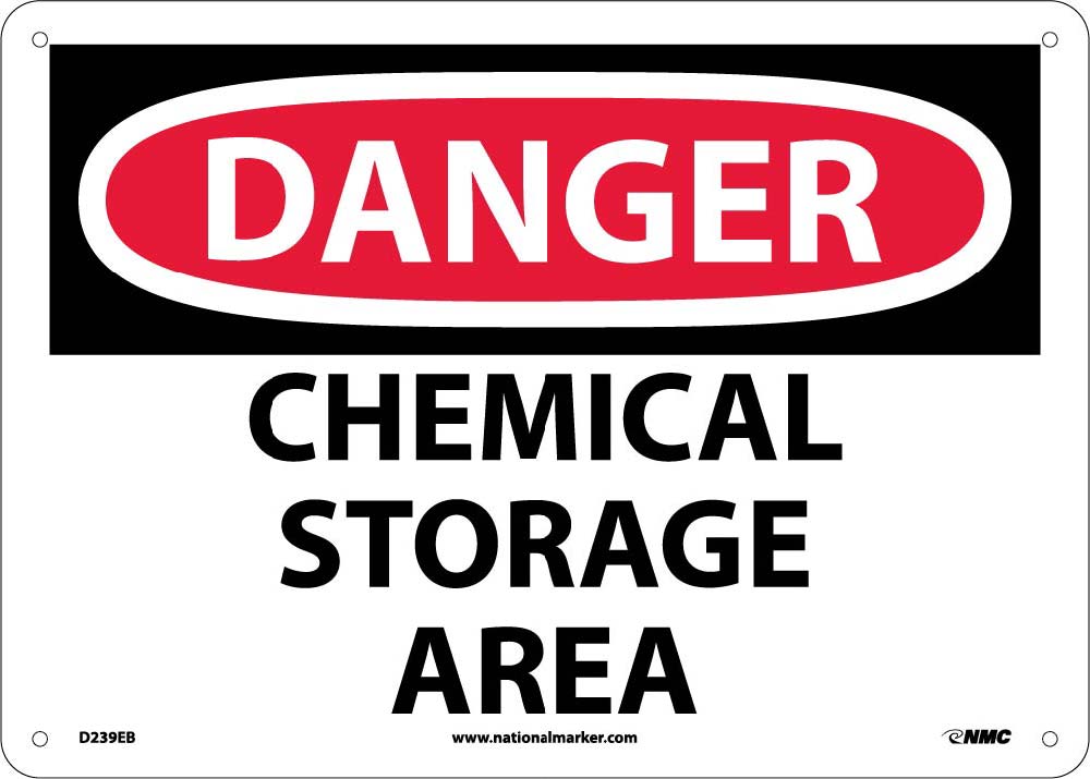 Danger Chemical Storage Area Sign-eSafety Supplies, Inc