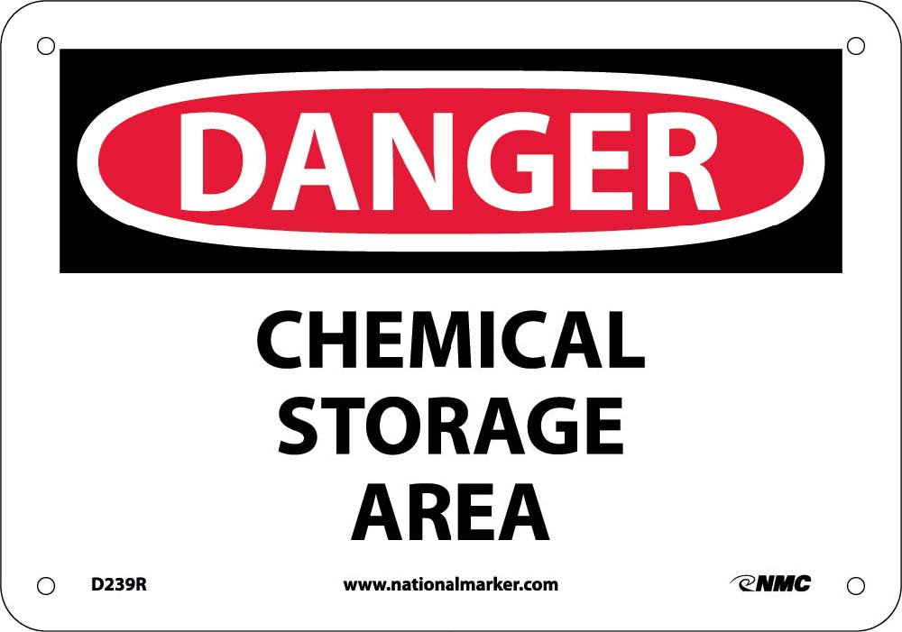Danger Chemical Storage Area Sign-eSafety Supplies, Inc