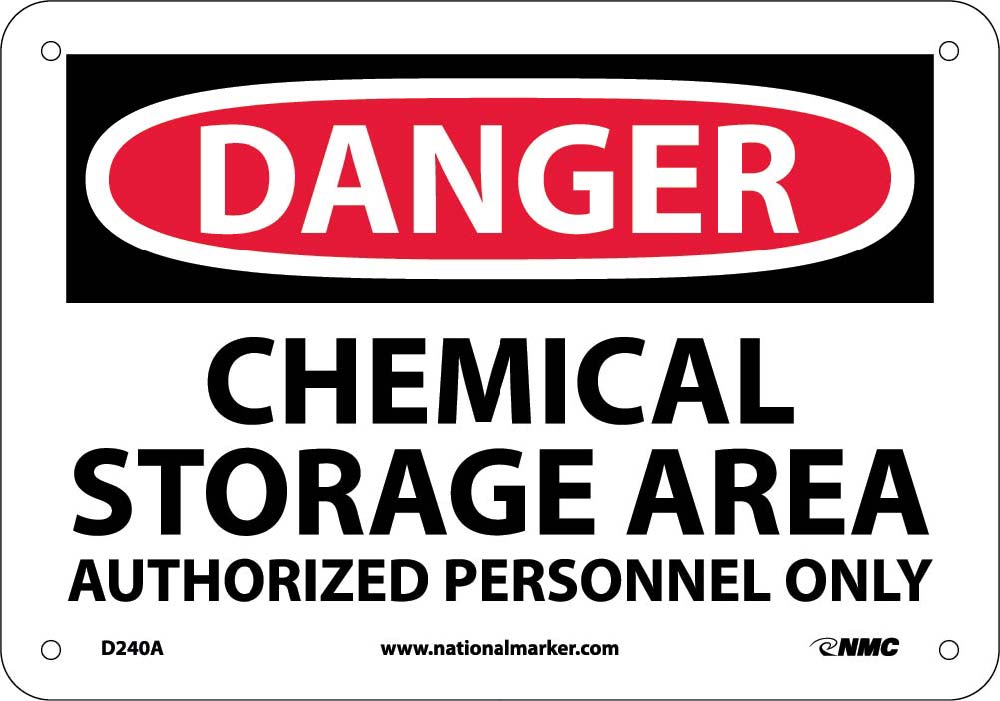 Danger Chemical Storage Area Sign-eSafety Supplies, Inc
