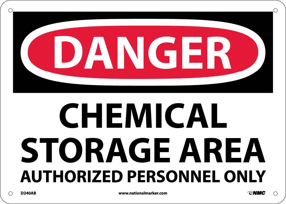Danger Chemical Storage Area Sign-eSafety Supplies, Inc