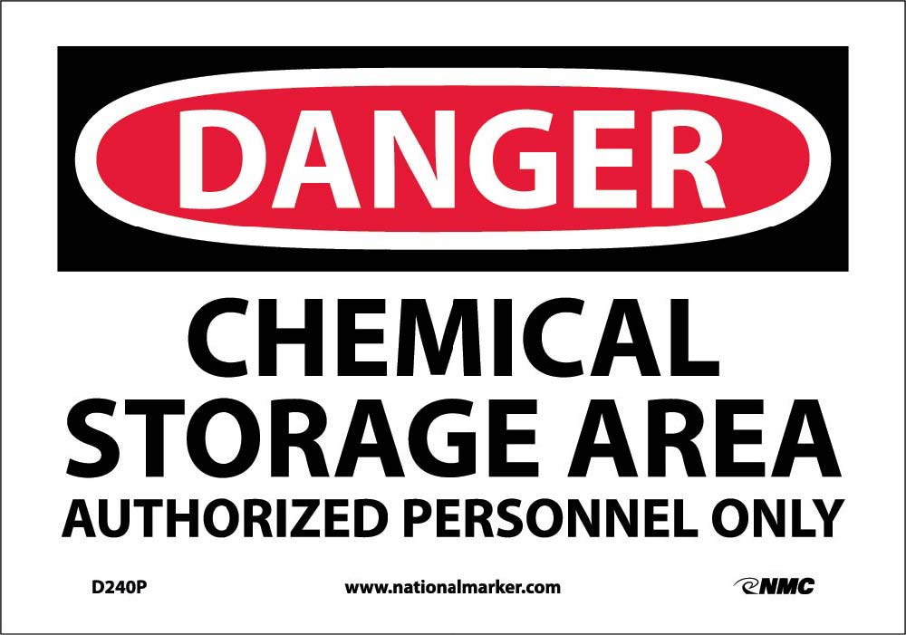 Danger Chemical Storage Area Sign-eSafety Supplies, Inc
