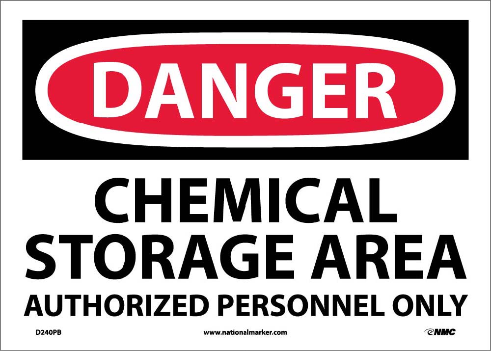 Danger Chemical Storage Area Sign-eSafety Supplies, Inc