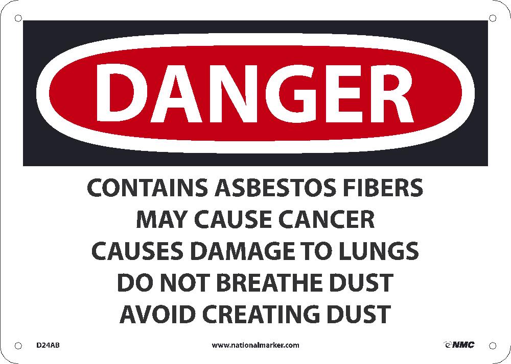 Danger Asbestos May Cause Cancer Sign-eSafety Supplies, Inc