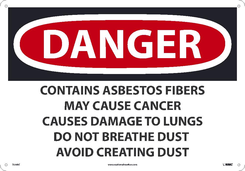 Danger Asbestos May Cause Cancer Sign-eSafety Supplies, Inc