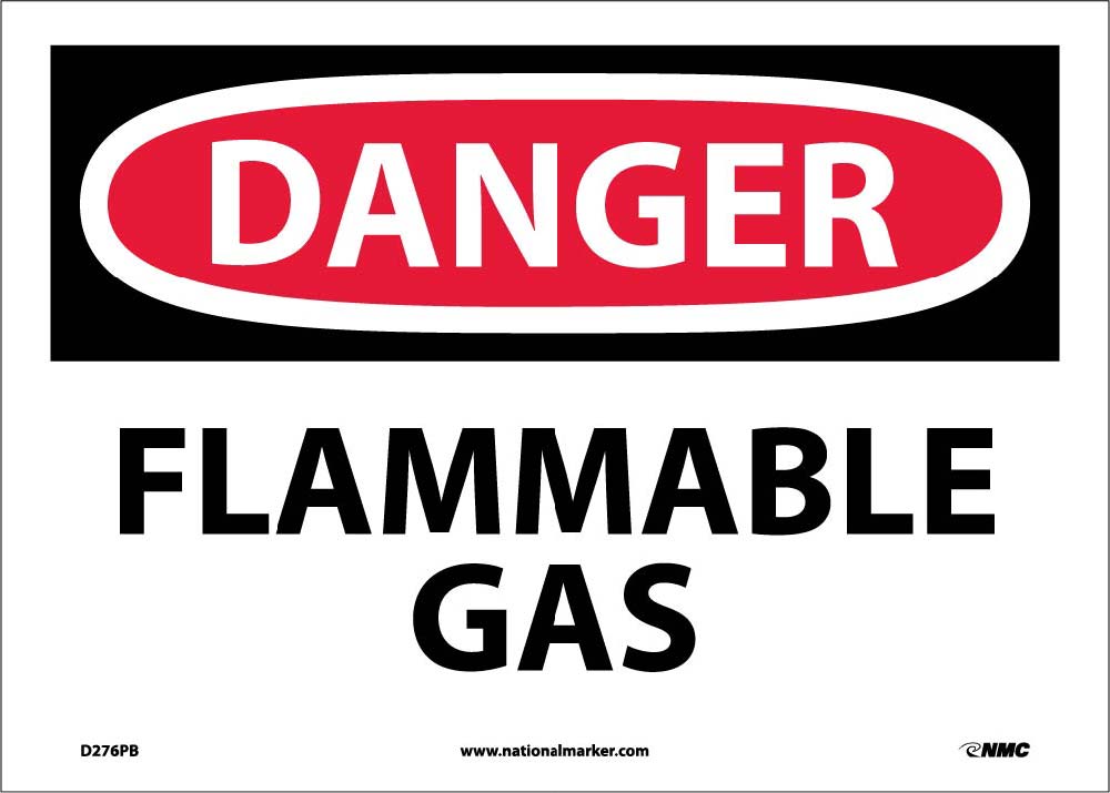 Danger Flammable Gas Sign-eSafety Supplies, Inc