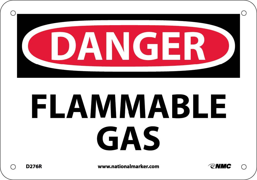 Danger Flammable Gas Sign-eSafety Supplies, Inc