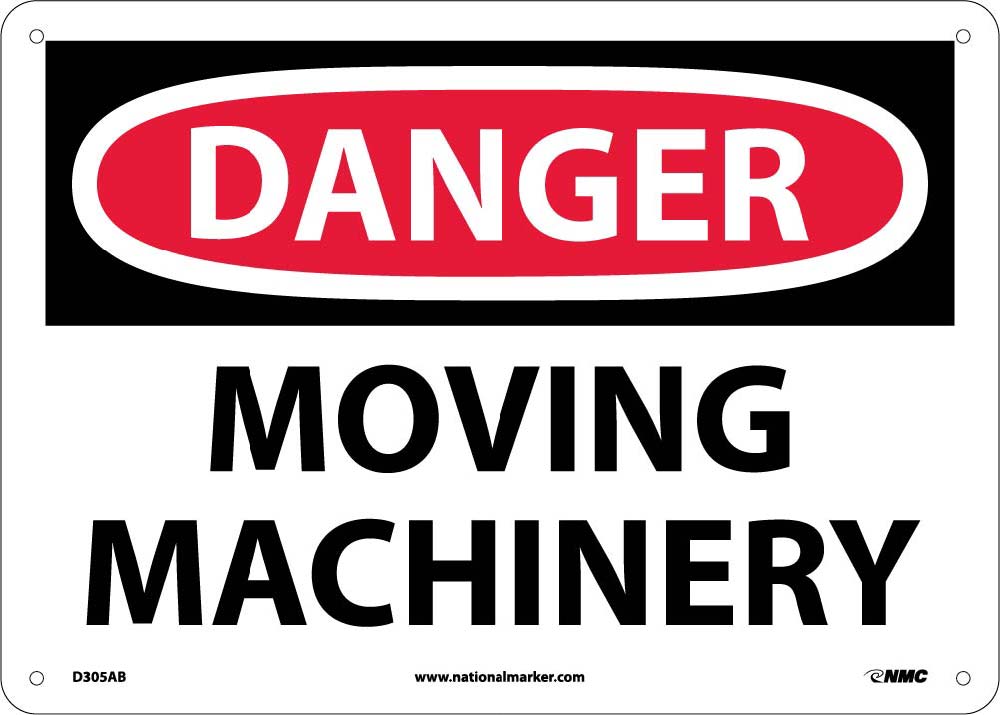 Danger Moving Machinery Sign-eSafety Supplies, Inc