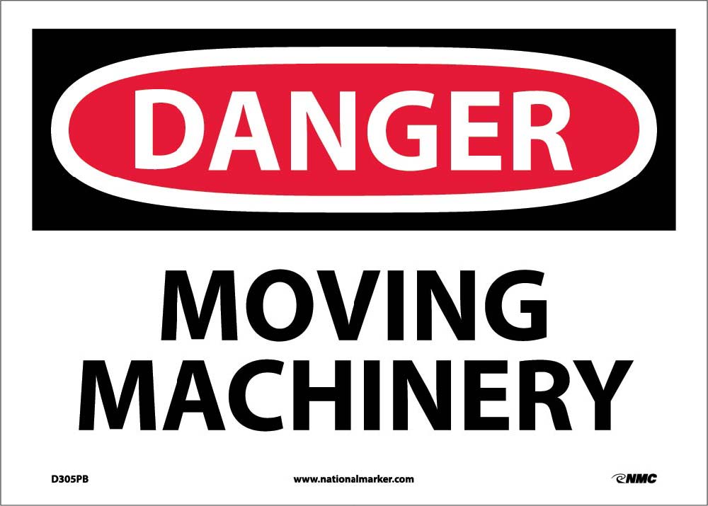 Danger Moving Machinery Sign-eSafety Supplies, Inc