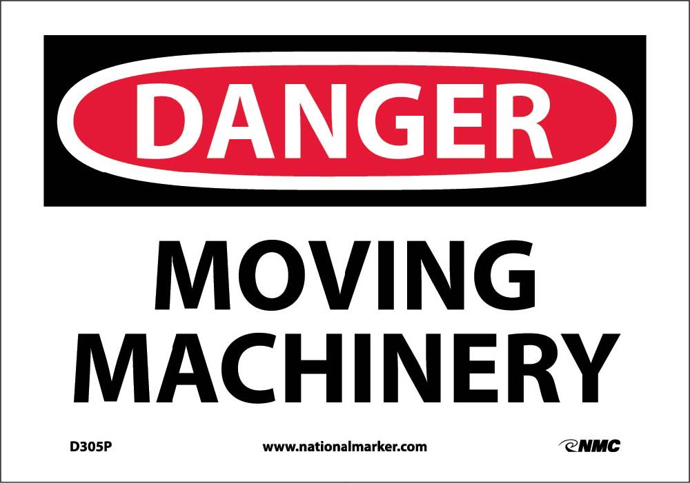 Danger Moving Machinery Sign-eSafety Supplies, Inc