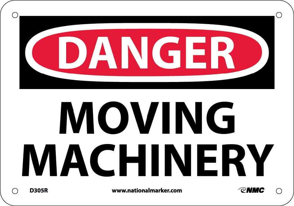 Danger Moving Machinery Sign-eSafety Supplies, Inc