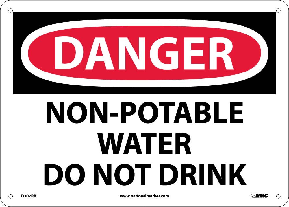 Danger Non-Potable Water Sign-eSafety Supplies, Inc
