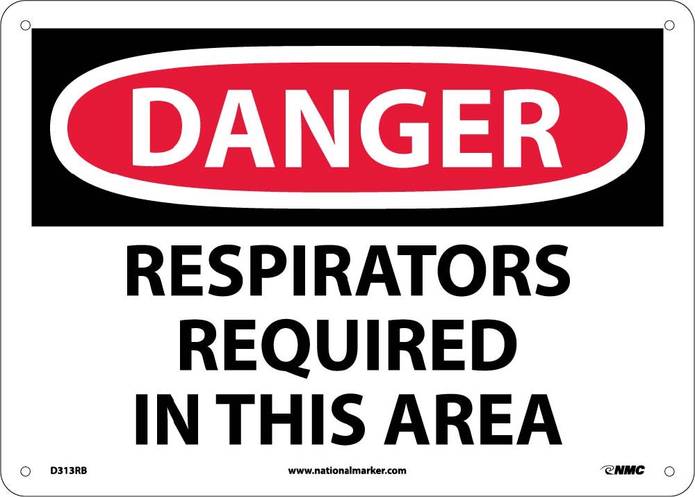 Danger Respirators Required In This Area Sign-eSafety Supplies, Inc