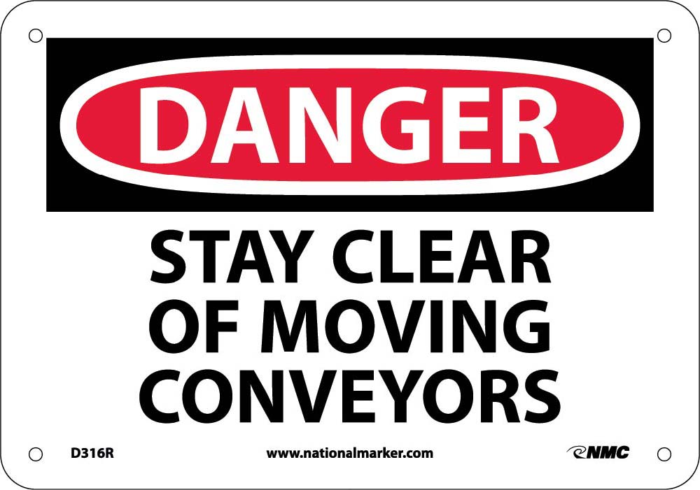 Danger Stay Clear Of Moving Conveyors Sign-eSafety Supplies, Inc