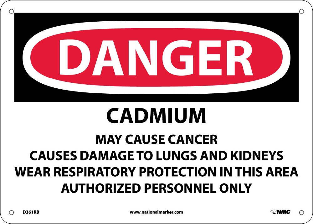 Cadmium Cancer Hazard Can Cause Lung And Sign-eSafety Supplies, Inc