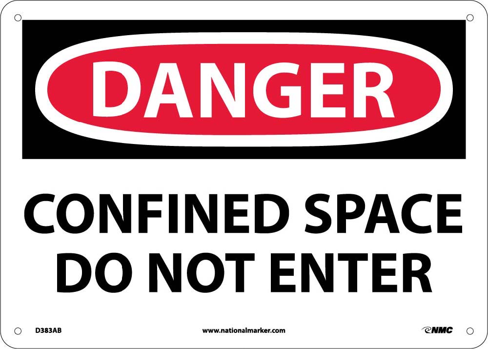Danger Confined Space Do Not Enter Sign-eSafety Supplies, Inc