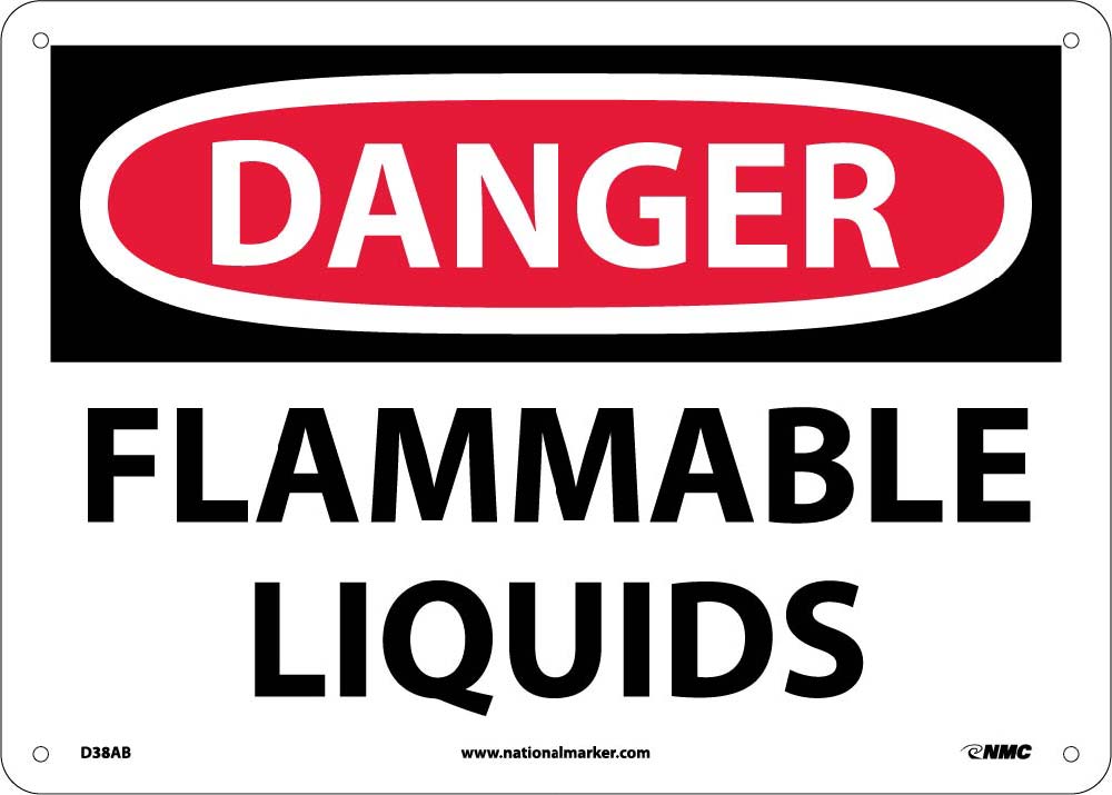 Danger Flammable Liquids Sign-eSafety Supplies, Inc