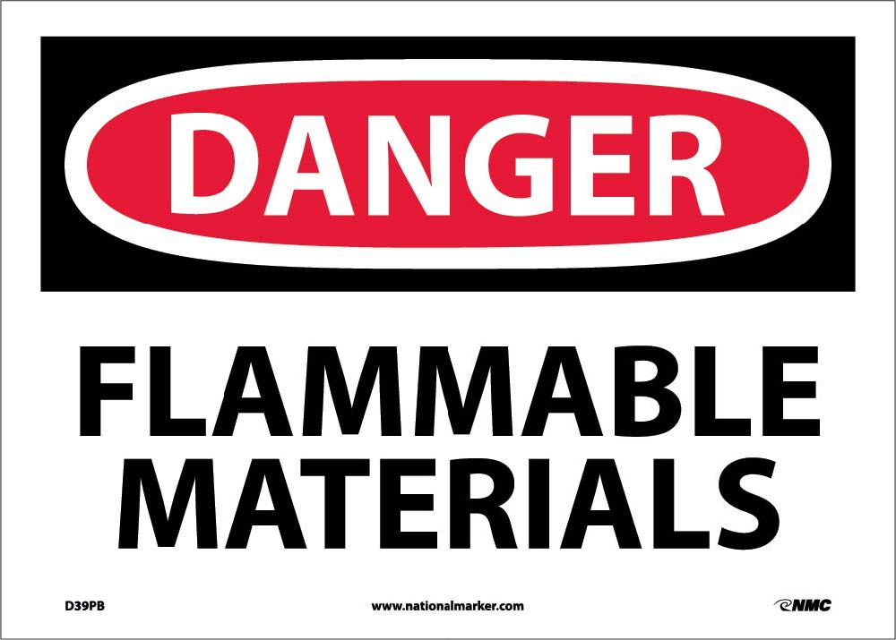 Danger Flammable Materials Sign-eSafety Supplies, Inc