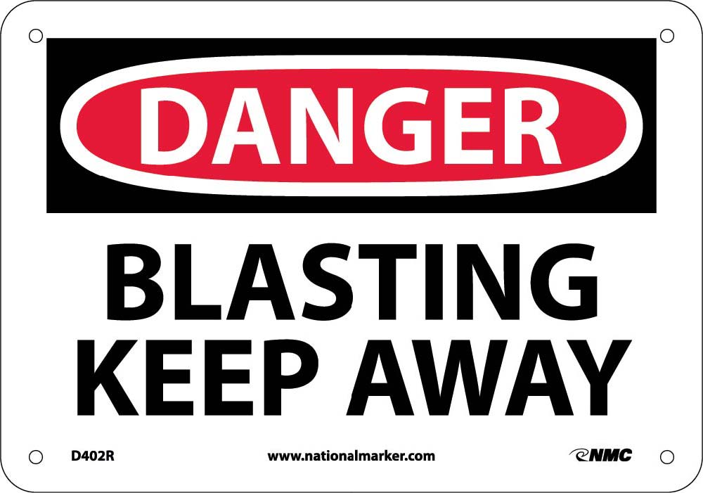Blasting Keep Away Sign-eSafety Supplies, Inc