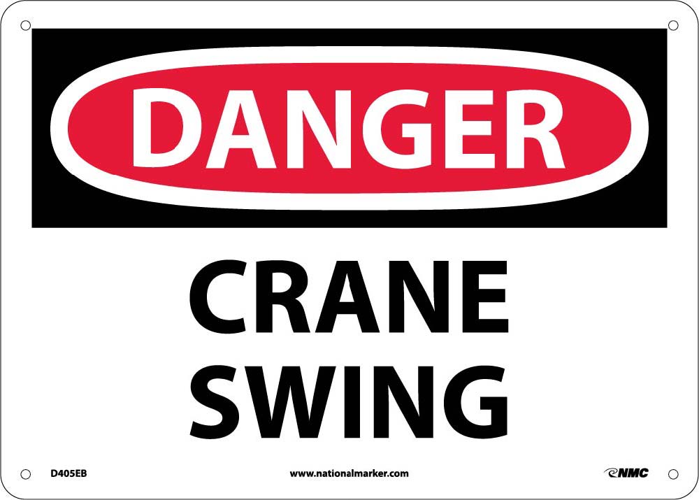Danger Crane Swing Sign-eSafety Supplies, Inc