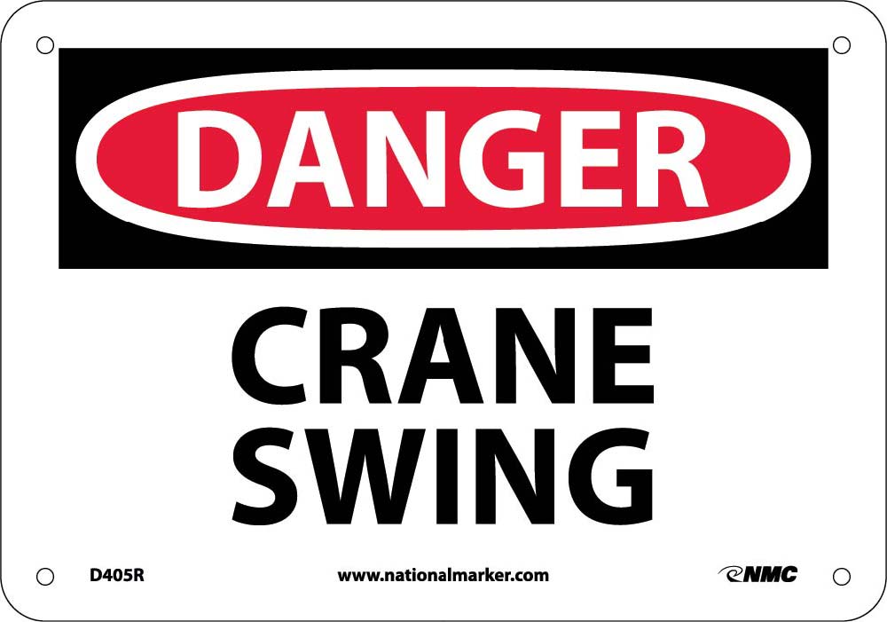 Danger Crane Swing Sign-eSafety Supplies, Inc