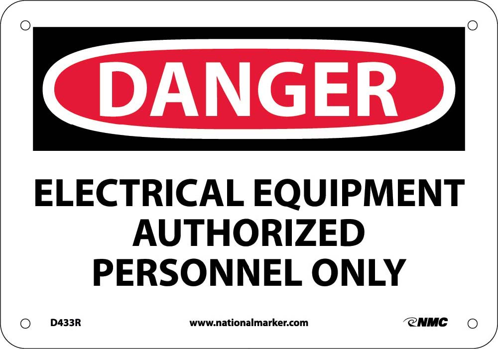 Danger Electrical Equipment Sign-eSafety Supplies, Inc