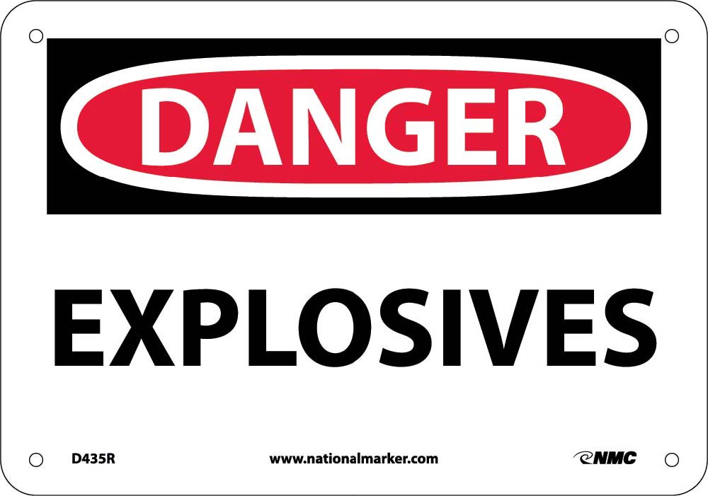 Danger Explosives Sign-eSafety Supplies, Inc