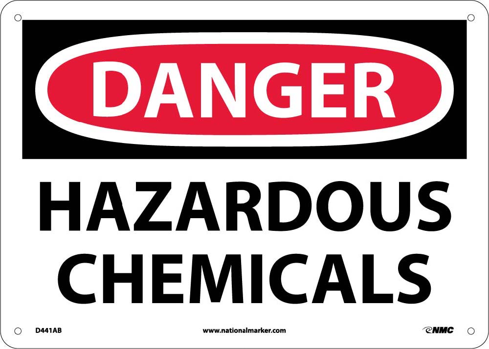 Danger Hazardous Chemicals Sign-eSafety Supplies, Inc
