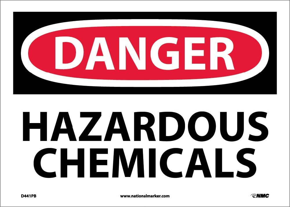 Danger Hazardous Chemicals Sign-eSafety Supplies, Inc