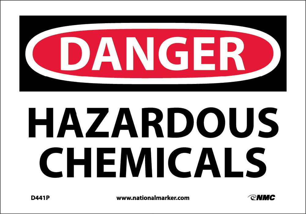 Danger Hazardous Chemicals Sign-eSafety Supplies, Inc