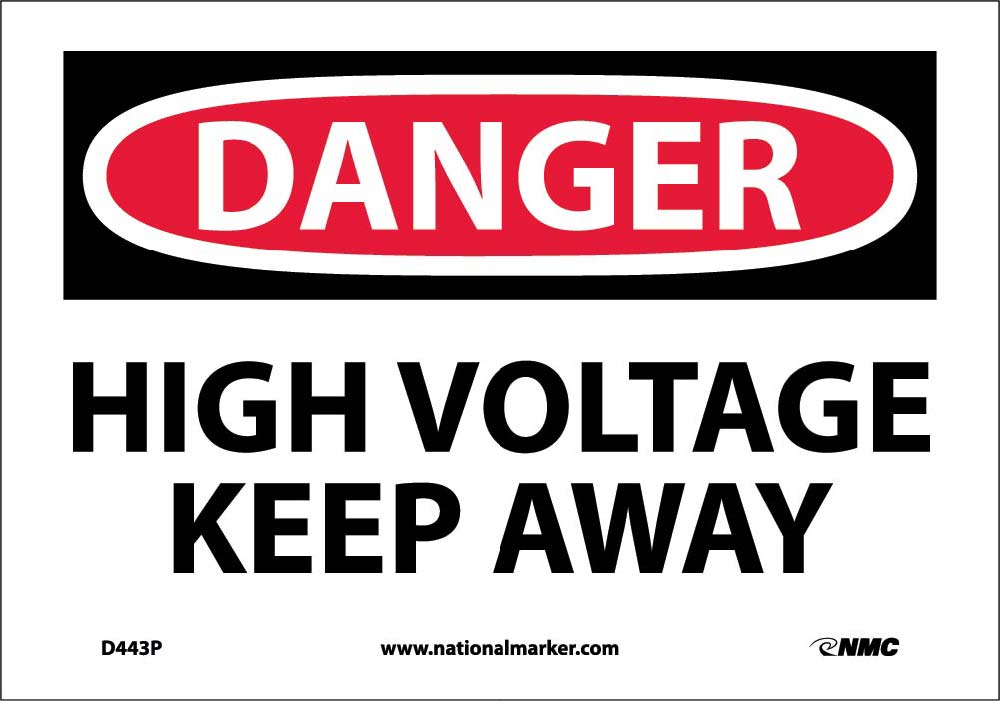 Danger High Voltage Keep Away Sign-eSafety Supplies, Inc
