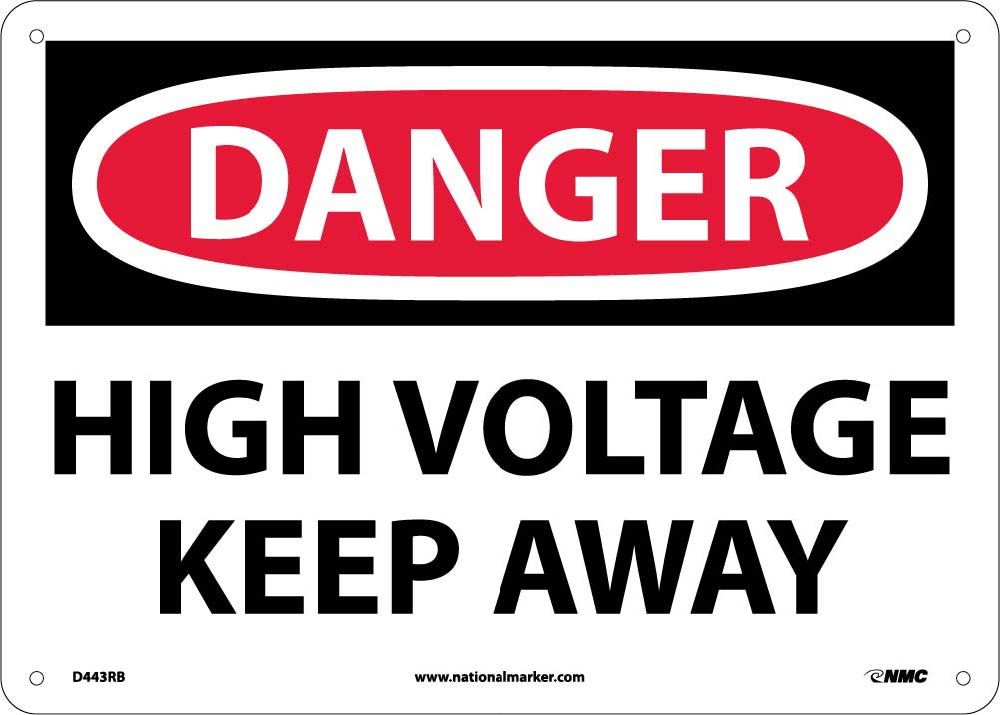 Danger High Voltage Keep Away Sign-eSafety Supplies, Inc