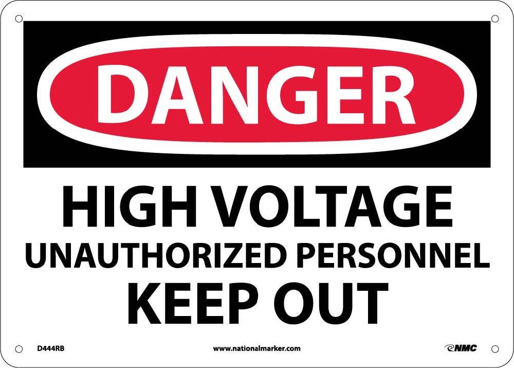 Danger High Voltage Sign-eSafety Supplies, Inc