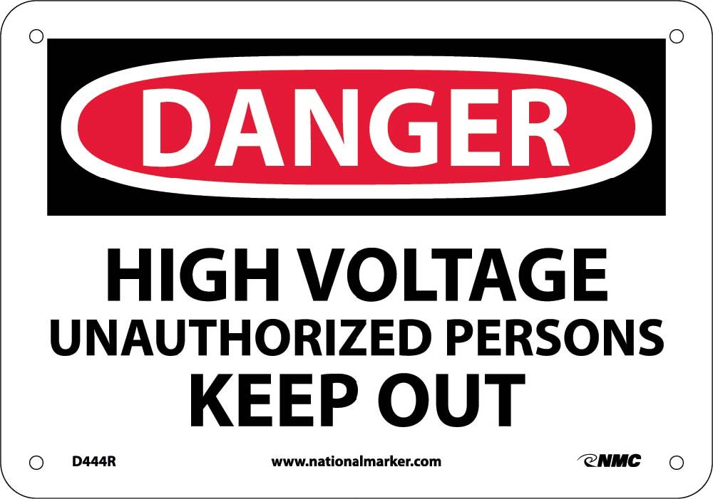 Danger High Voltage Sign-eSafety Supplies, Inc