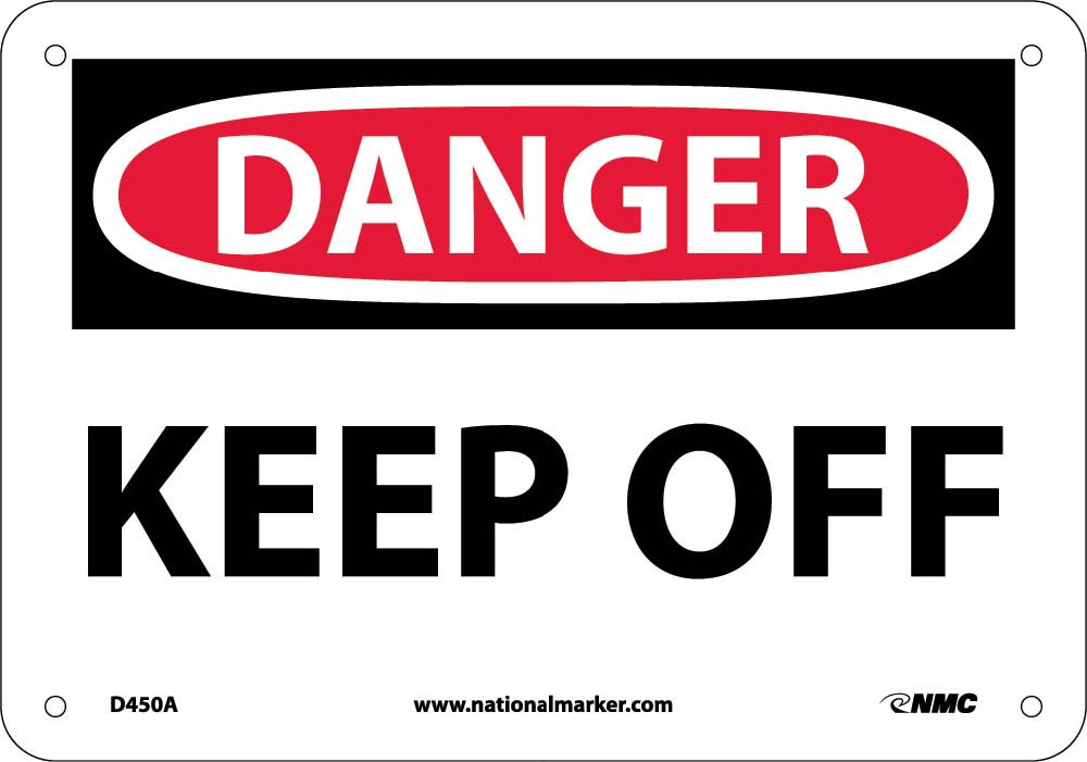 Danger Keep Off Sign-eSafety Supplies, Inc