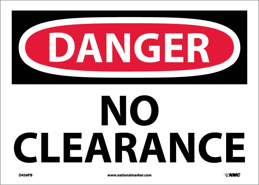 No Clearance Sign-eSafety Supplies, Inc