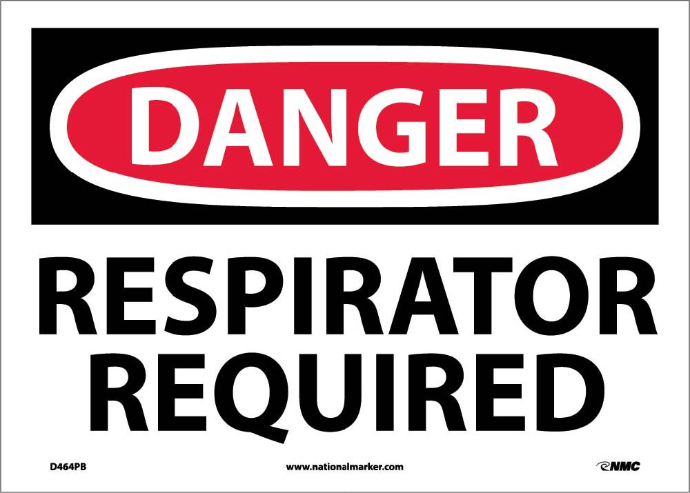 Danger Respirator Required Sign-eSafety Supplies, Inc