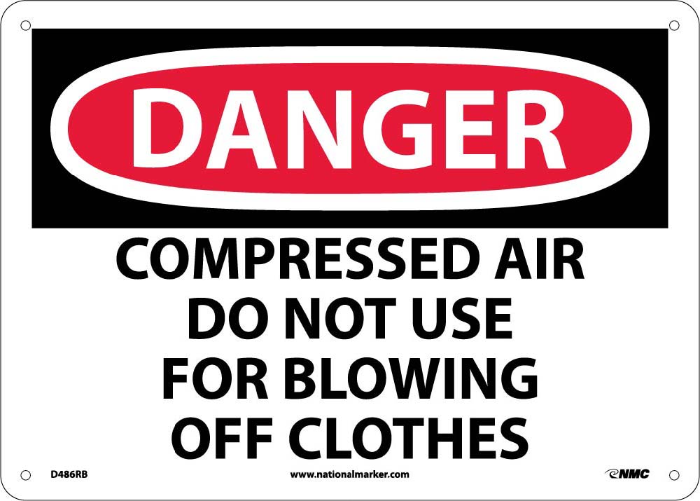 Danger Compressed Air Do Not Use Sign-eSafety Supplies, Inc