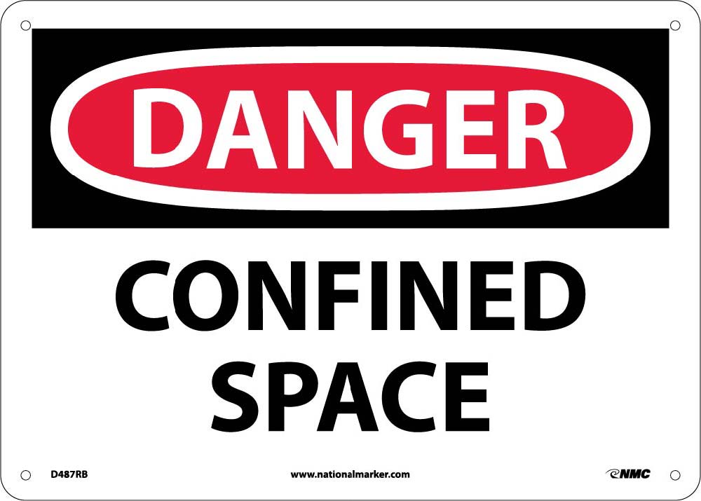 Danger Confined Space Sign-eSafety Supplies, Inc