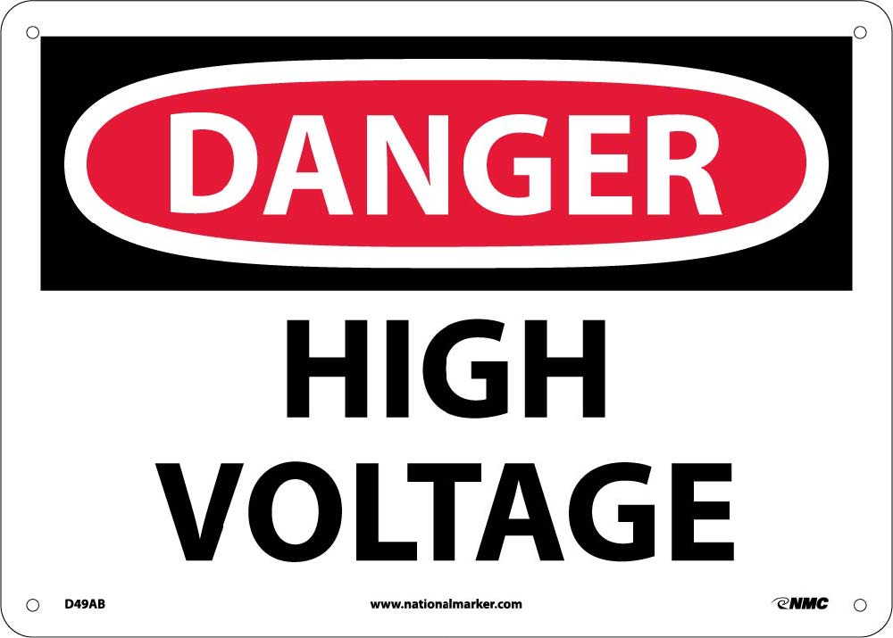 Danger High Voltage Sign-eSafety Supplies, Inc