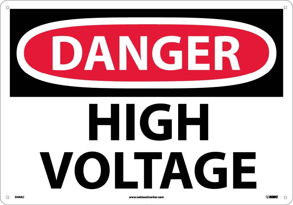 Large Format Danger High Voltage Sign-eSafety Supplies, Inc