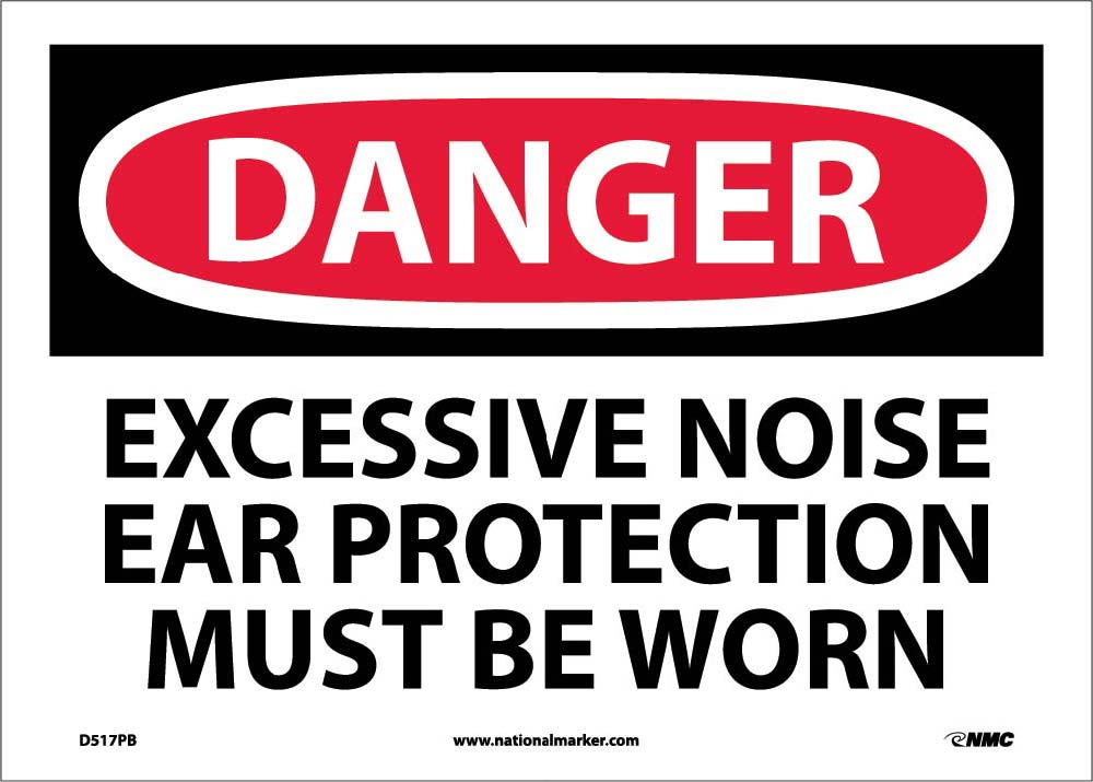 Danger Ear Protection Must Be Worn Sign-eSafety Supplies, Inc