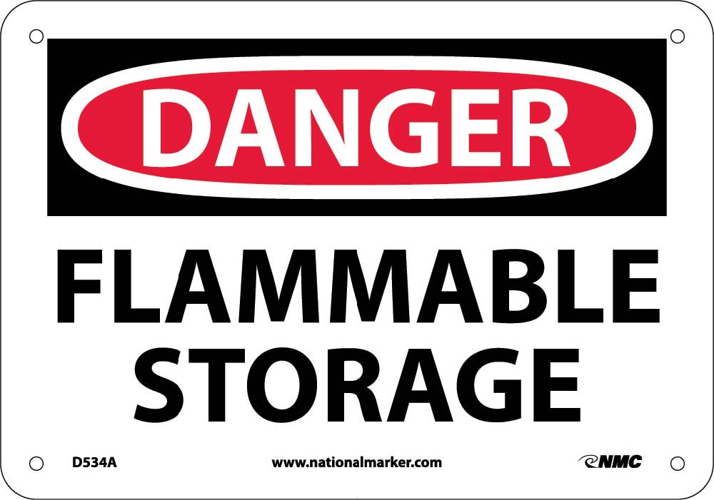 Danger Flammable Storage Sign-eSafety Supplies, Inc