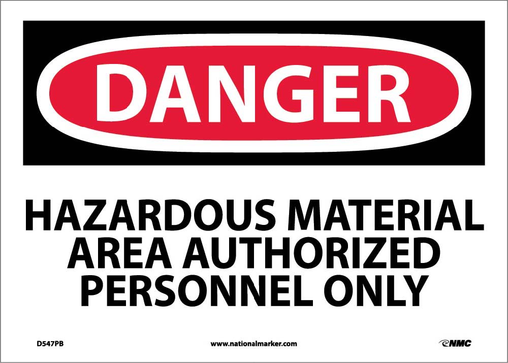 Danger Hazardous Material Area Sign-eSafety Supplies, Inc