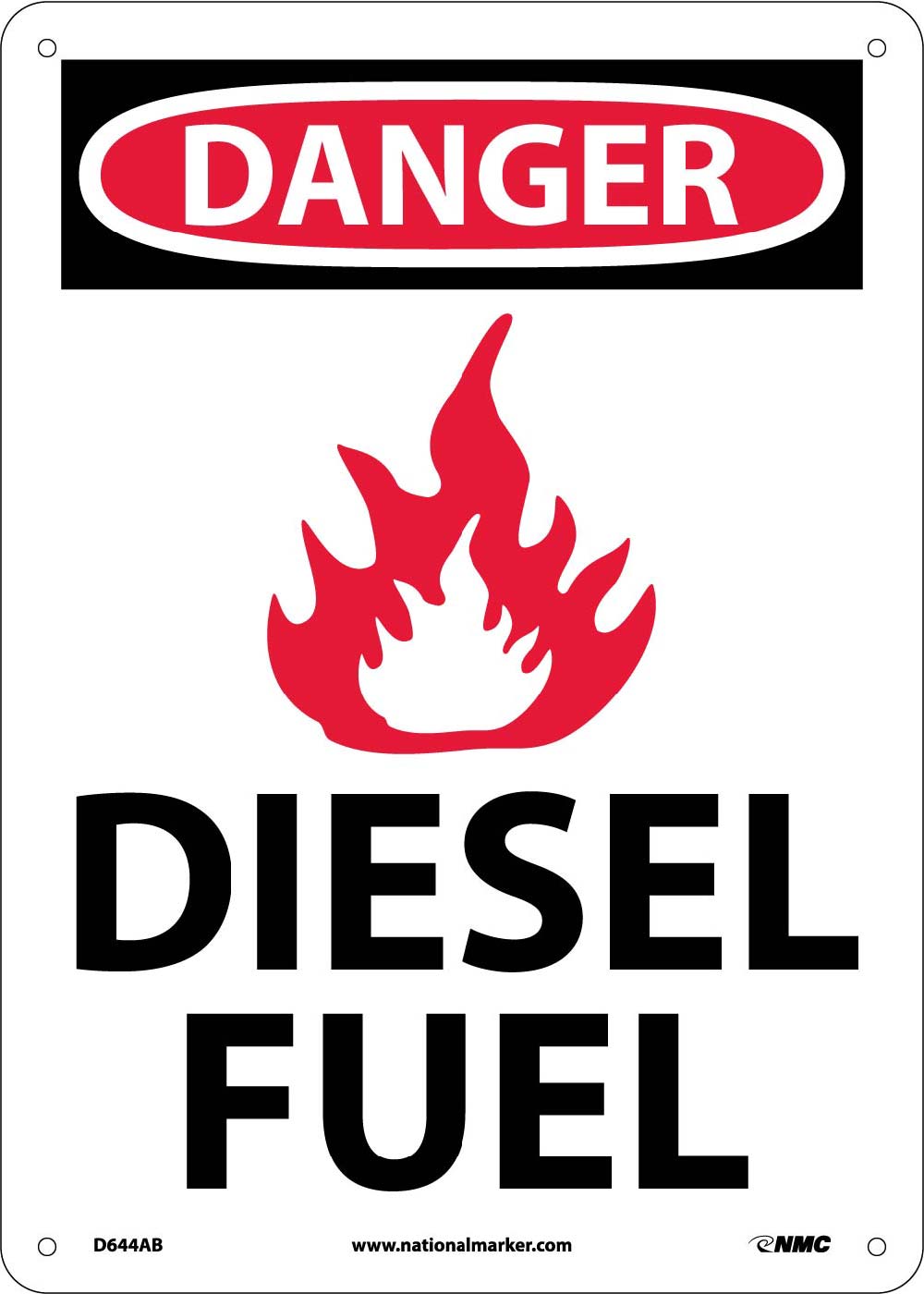 Danger Diesel Fuel Sign-eSafety Supplies, Inc