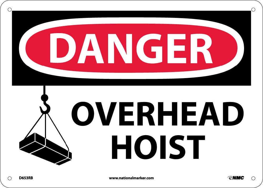 Danger Overhead Hoist Sign-eSafety Supplies, Inc