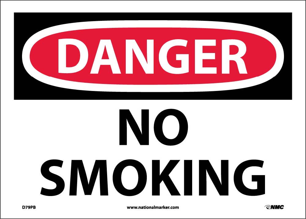 Danger No Smoking Sign-eSafety Supplies, Inc