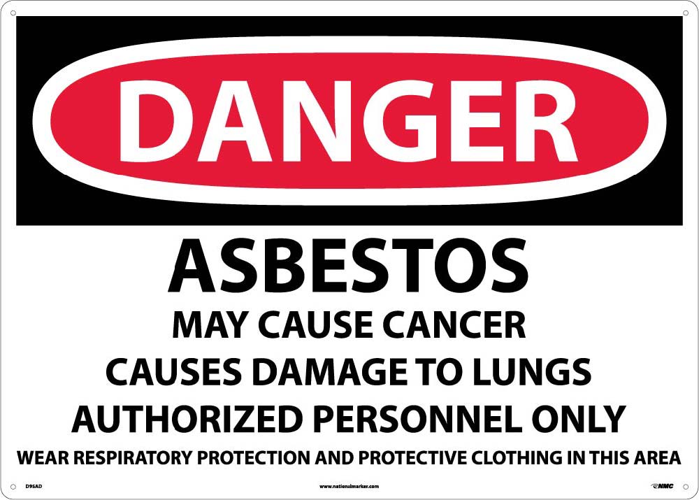 Danger Asbestos Sign-eSafety Supplies, Inc