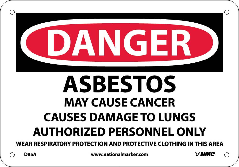 Danger Asbestos Sign-eSafety Supplies, Inc